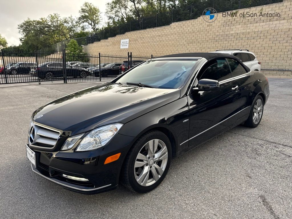Black 2012 Mercedes-Benz E-Class E 350 Cabriolet Convertible Rear-Wheel Drive 7-Speed Automatic