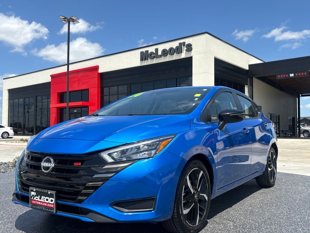 Electric Blue Metallic 2024 Nissan Versa Sedan Front-Wheel Drive Continuously Variable Transmission