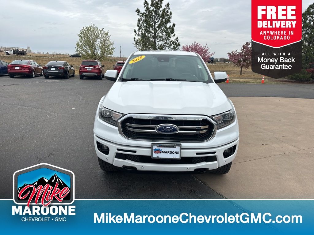 Oxford White 2020 Ford Ranger Lariat SuperCrew 4WD Pickup Truck Four-Wheel Drive Automatic