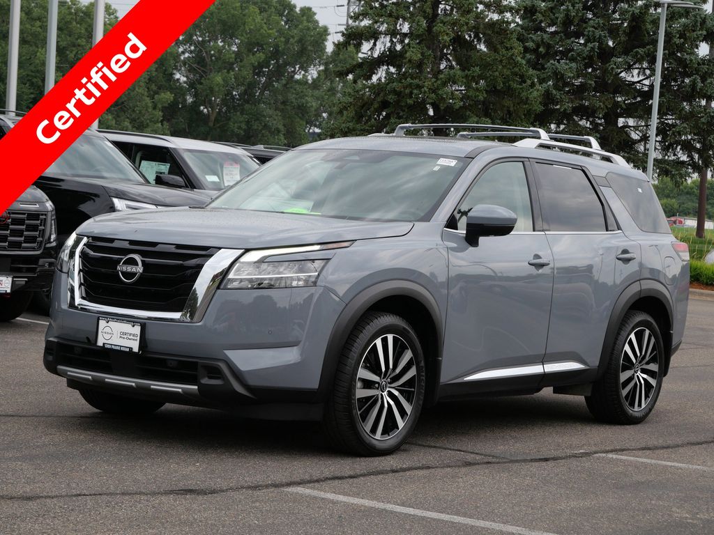 Boulder Gray Pearl 2023 Nissan Pathfinder SUV / Crossover All-Wheel Drive 9-Speed Automatic