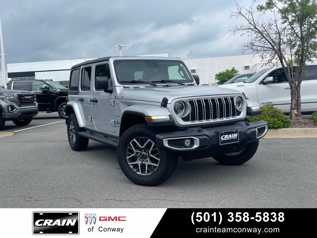 Silver Zynith Clearcoat 2024 Jeep Wrangler SUV / Crossover Four-Wheel Drive 8-Speed Automatic