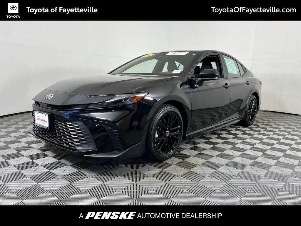 Midnight Black Metallic 2025 Toyota Camry Sedan Front-Wheel Drive Continuously Variable Transmission