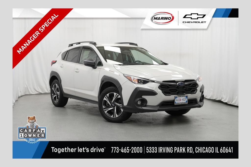 Crystal White Pearl 2024 Subaru Crosstrek SUV / Crossover All-Wheel Drive Continuously Variable Transmission