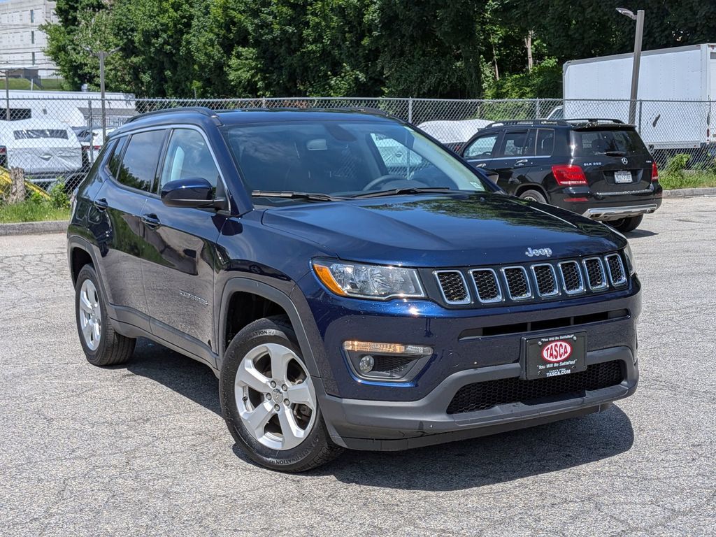 Jazz Blue Pearlcoat 2021 Jeep Compass Latitude 4WD SUV / Crossover Four-Wheel Drive 9-Speed Automatic