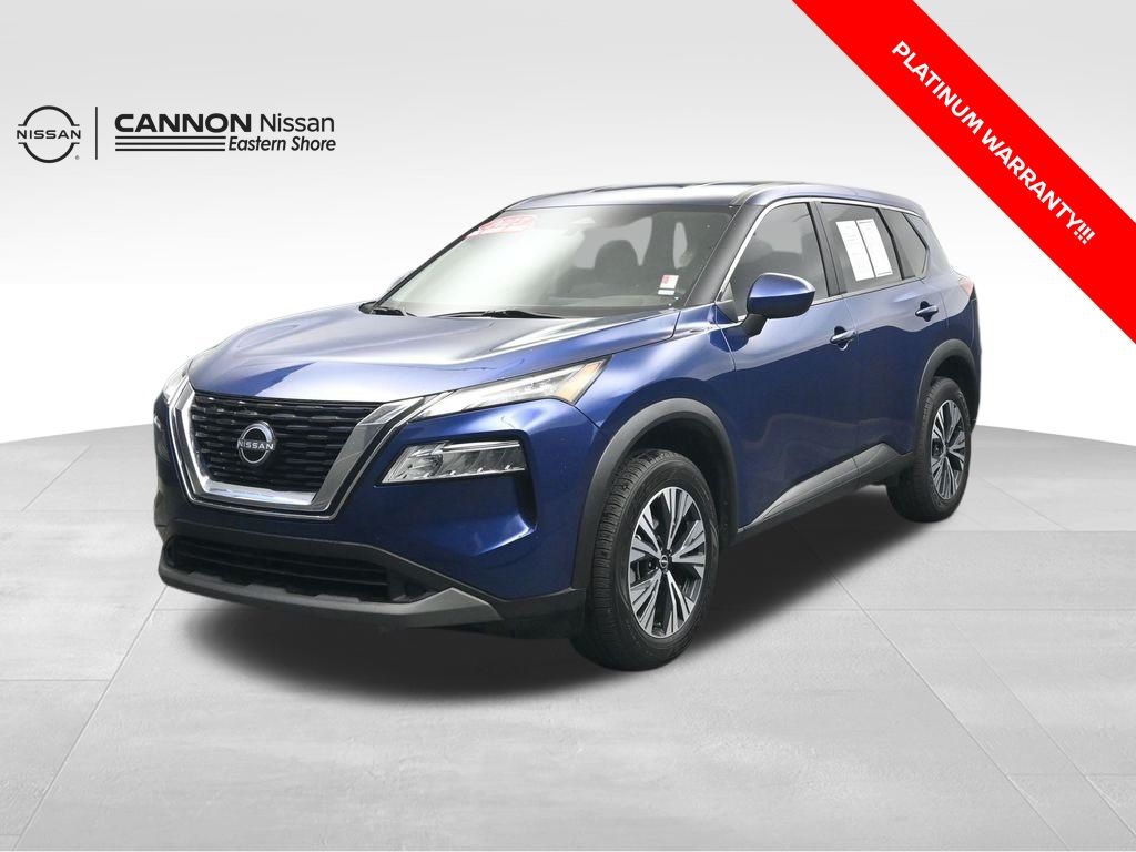 Caspian Blue Metallic 2023 Nissan Rogue SV AWD SUV / Crossover All-Wheel Drive Continuously Variable Transmission