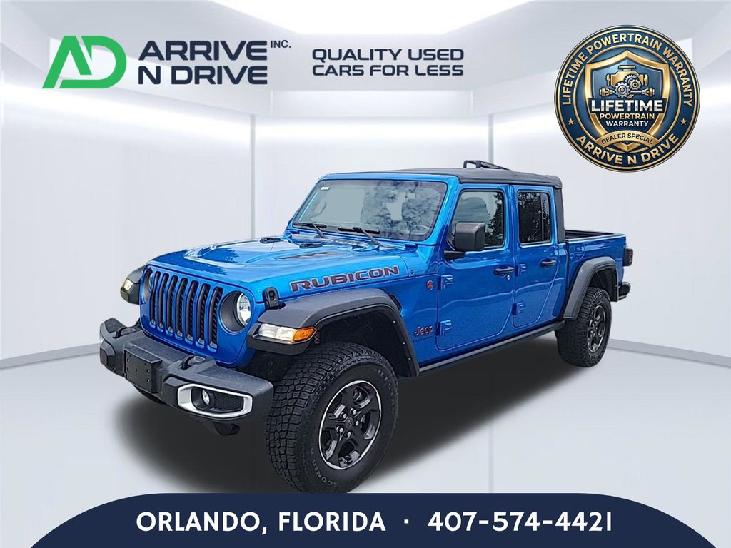 Hydro Blue Pearlcoat 2022 Jeep Gladiator Pickup Truck Four-Wheel Drive 8-Speed Automatic