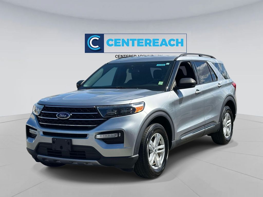 Silver 2020 Ford Explorer XLT AWD SUV / Crossover All-Wheel Drive Automatic