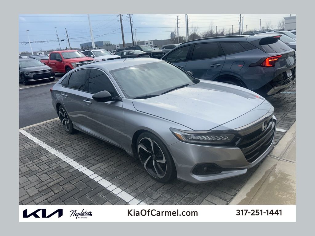 Lunar Silver Metallic 2021 Honda Accord Sport Special Edition FWD Sedan Front-Wheel Drive Continuously Variable Transmission