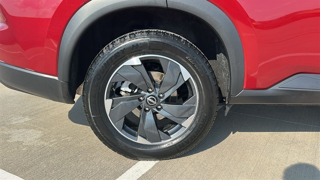 2025 Nissan Rogue SV Red at South Houston Nissan