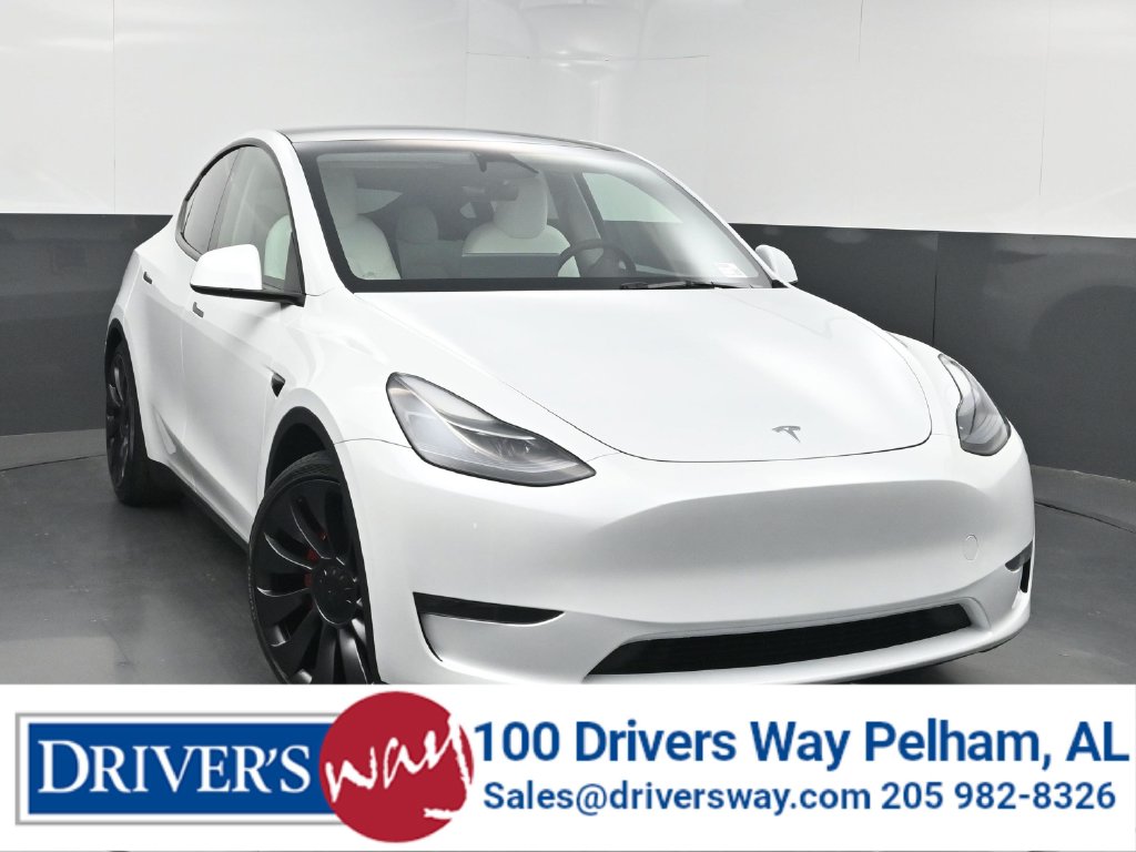Pearl White Multi-Coat 2024 Tesla Model Y SUV / Crossover All-Wheel Drive Automatic