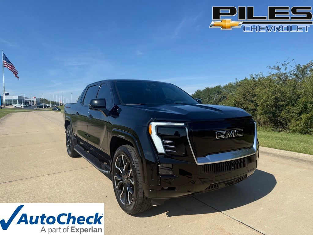 Onyx Black 2025 GMC Sierra EV Pickup Truck All-Wheel Drive 1-Speed Automatic