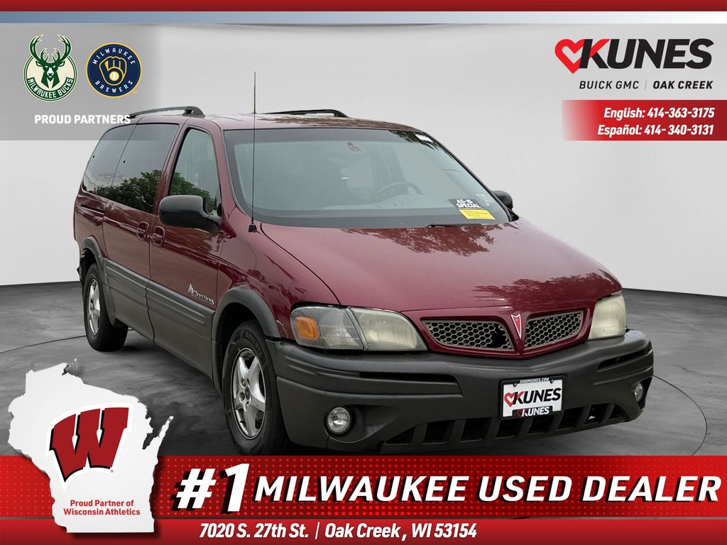 Sport Red Metallic 2004 Pontiac Montana Minivan 4-Speed Automatic Overdrive