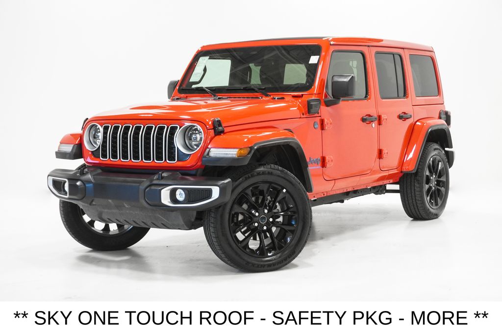 Firecracker Red Clearcoat 2025 Jeep Wrangler 4xe Sahara 4WD SUV / Crossover Four-Wheel Drive 8-Speed Automatic