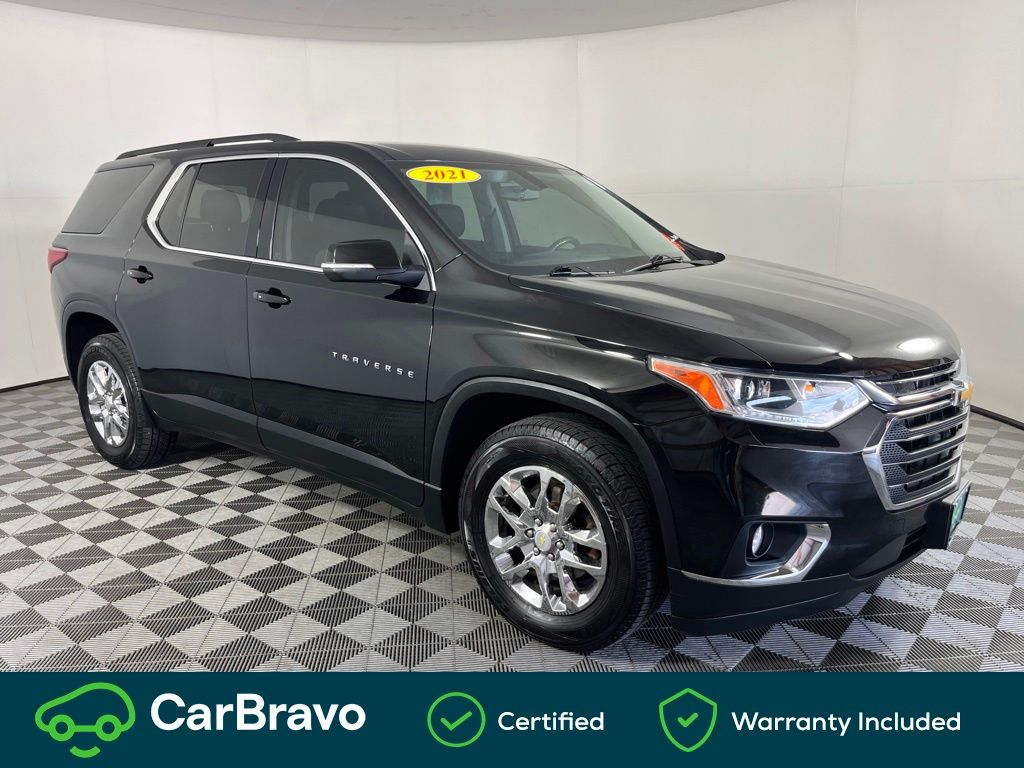 Mosaic Black Metallic 2021 Chevrolet Traverse SUV / Crossover Four-Wheel Drive 9-Speed Automatic