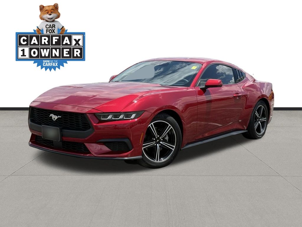 Red Metallic 2024 Ford Mustang Coupe Rear-Wheel Drive Automatic