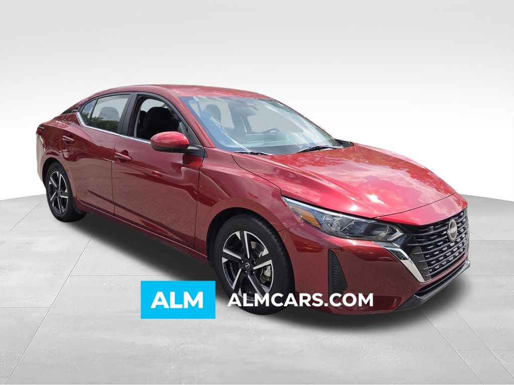 Red (Scarlet Ember Tintcoat) 2024 Nissan Sentra Sedan Front-Wheel Drive Continuously Variable Transmission