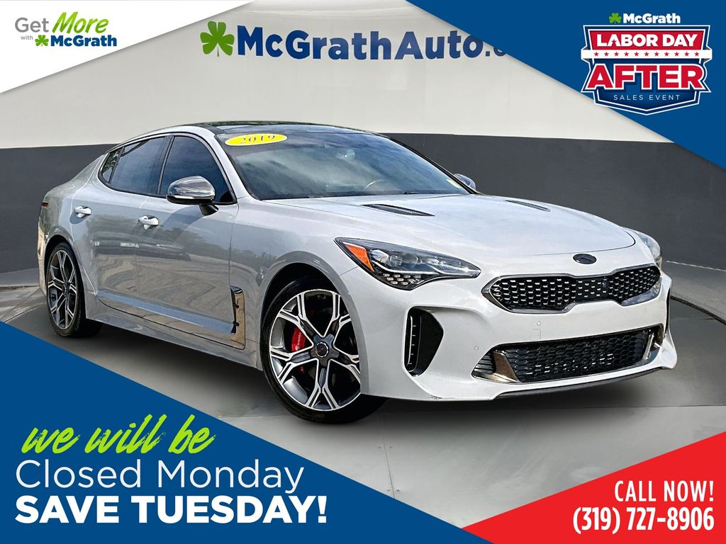 Ceramic Silver 2019 Kia Stinger Sedan Rear-Wheel Drive 8-Speed Automatic