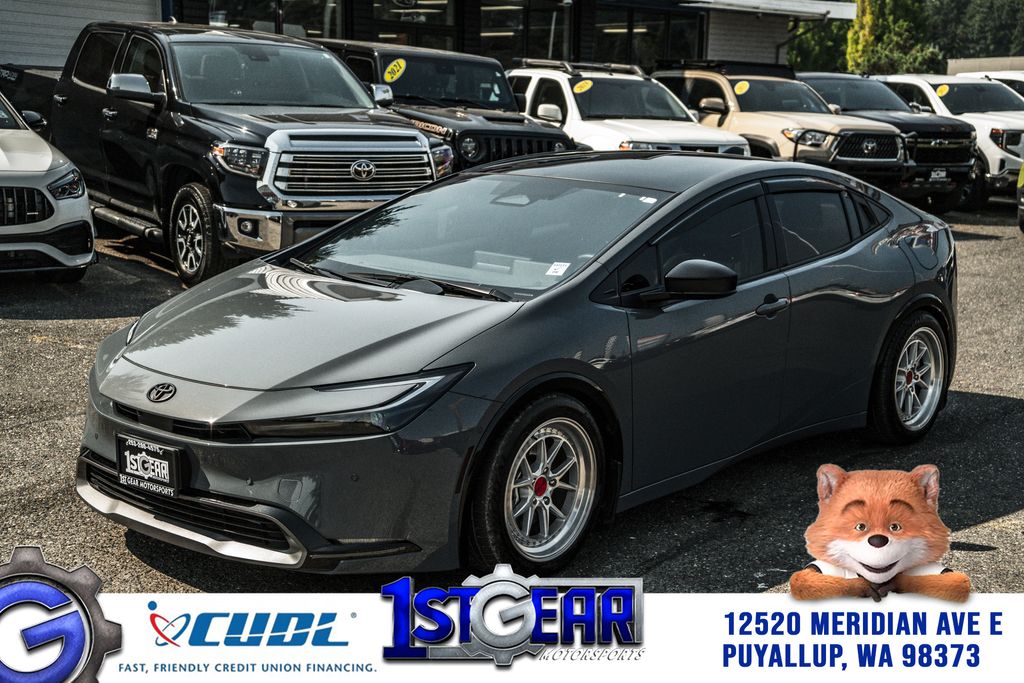 Gray 2024 Toyota Prius Hatchback All-Wheel Drive Continuously Variable Transmission
