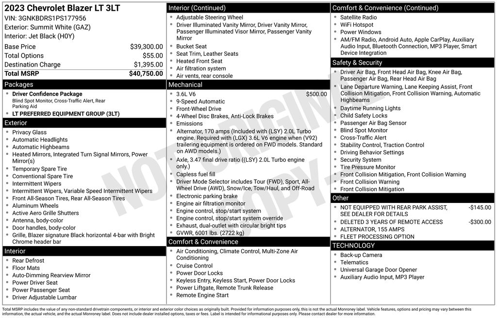 Used Car 2023 Chevrolet Blazer  Lt For Sale Under $25,000 In Austin, Texas