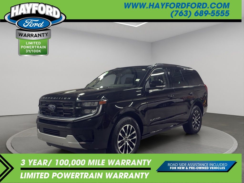 Black Metallic 2025 Ford Expedition Platinum 4WD SUV / Crossover Four-Wheel Drive Automatic