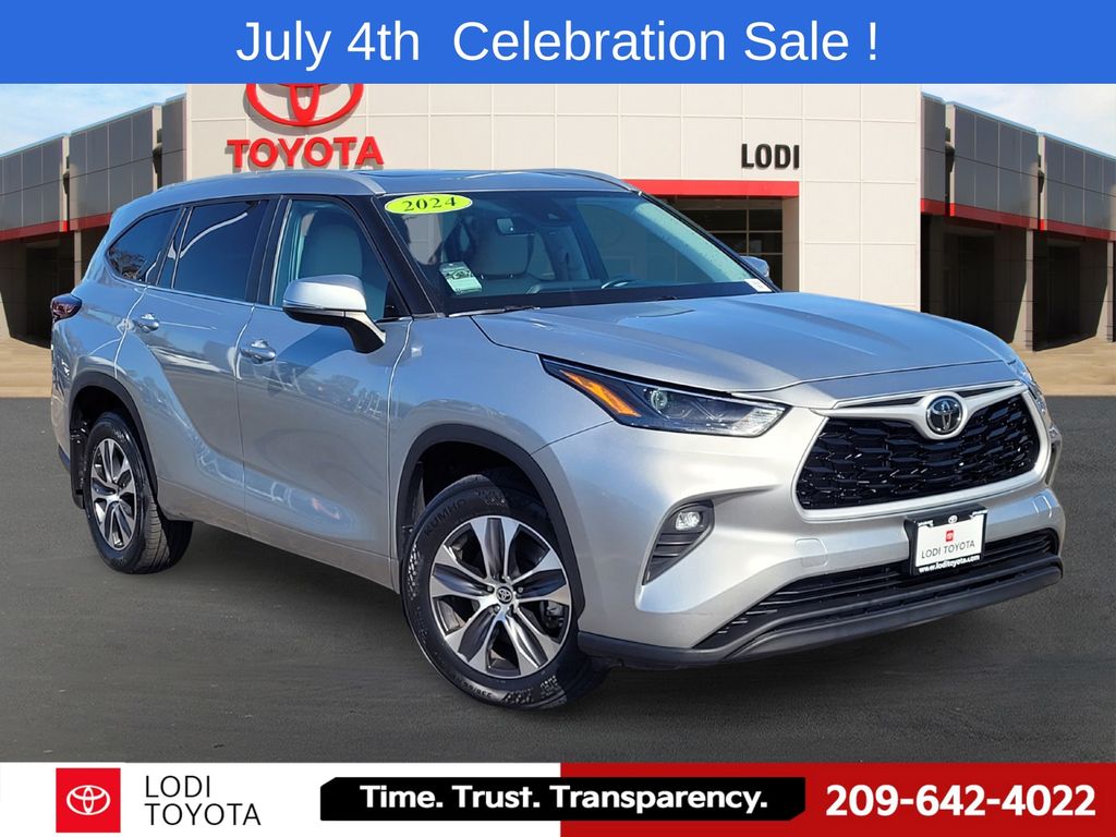 Celestial Silver Metallic 2024 Toyota Highlander SUV / Crossover All-Wheel Drive 8-Speed Automatic