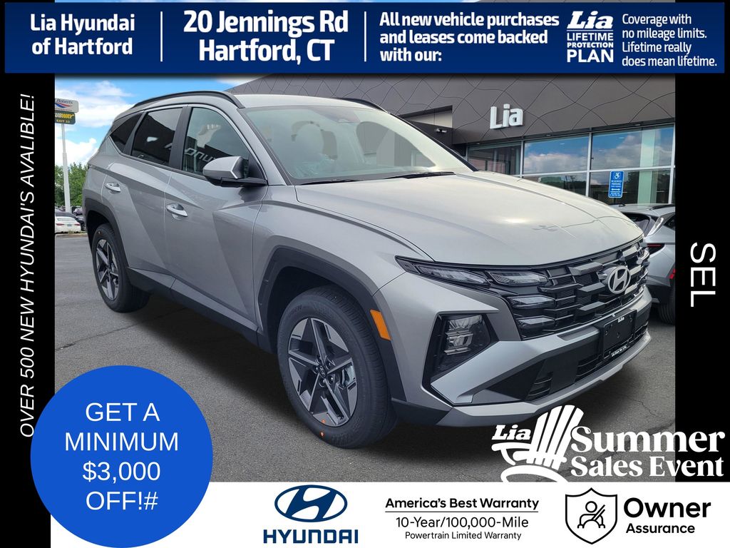 Shimmering Silver 2026 Hyundai Tucson SUV / Crossover All-Wheel Drive 8-Speed Automatic