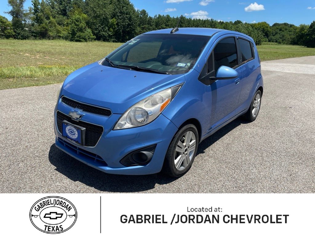 Denim Metallic 2015 Chevrolet Spark Hatchback Front-Wheel Drive Continuously Variable Transmission
