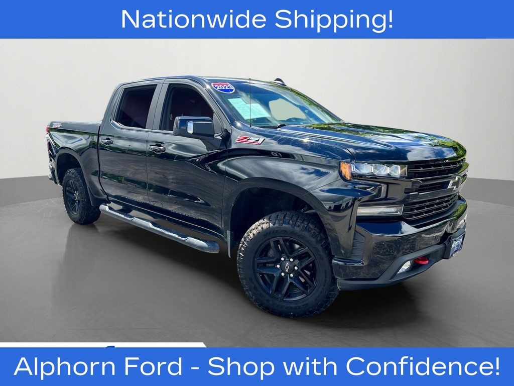 Black 2019 Chevrolet Silverado 1500 Pickup Truck Four-Wheel Drive 8-Speed Automatic