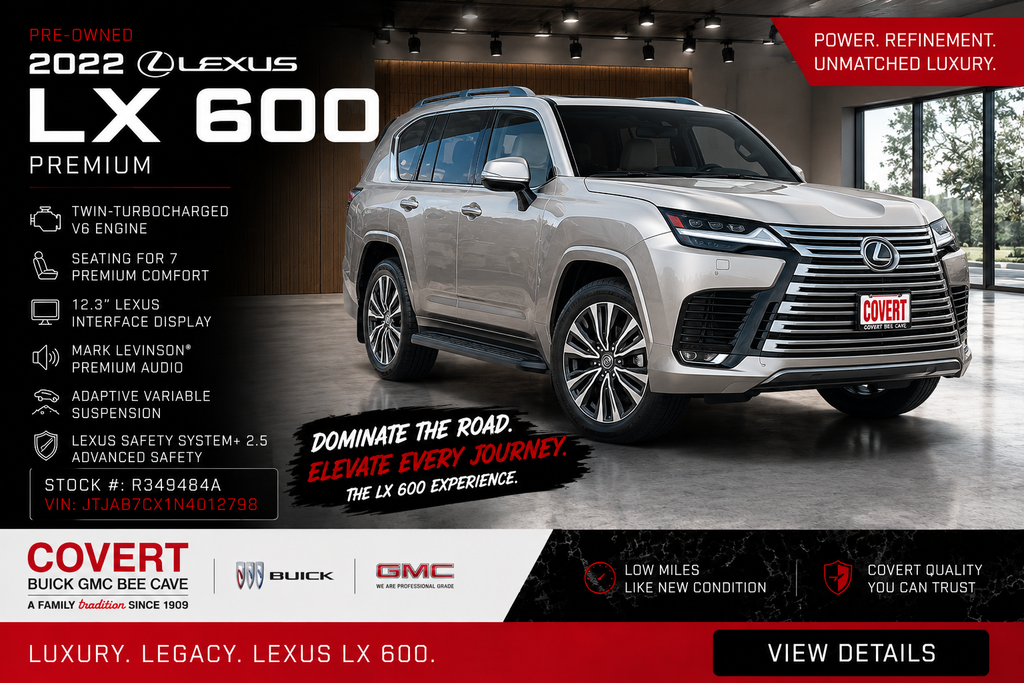 Used Car 2022 Lexus Lx  600 Premium For Sale Under $80,000 In Austin, Texas