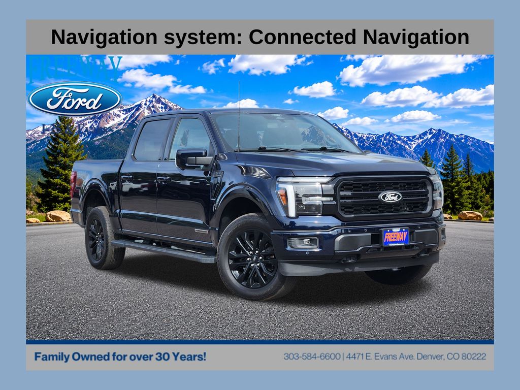 Antimatter Blue Metallic 2025 Ford F-150 Pickup Truck Four-Wheel Drive Automatic
