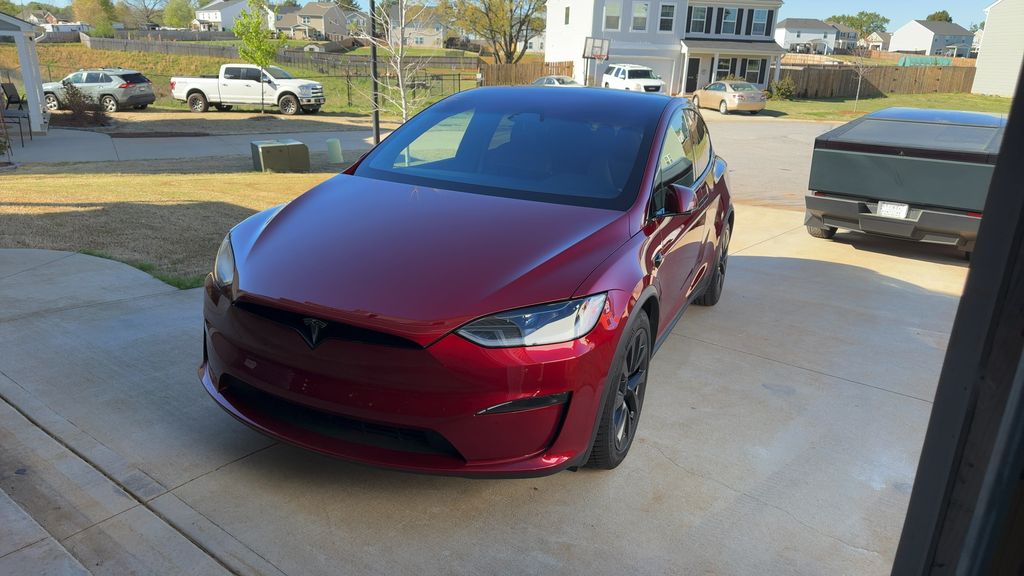 Red Multi-Coat 2023 Tesla Model X Plaid AWD SUV / Crossover All-Wheel Drive 1-Speed Automatic