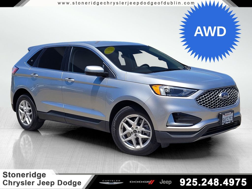 Silver Metallic 2023 Ford Edge SUV / Crossover All-Wheel Drive 8-Speed Automatic