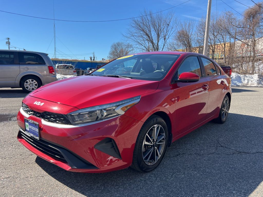 Currant Red 2023 Kia Forte LXS FWD Sedan Front-Wheel Drive Continuously Variable Transmission