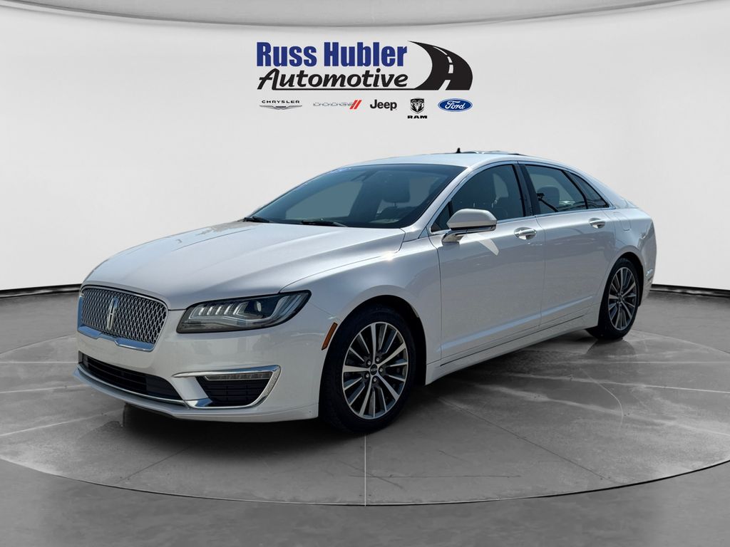 White Platinum Clearcoat Metallic 2019 Lincoln MKZ Sedan All-Wheel Drive 6-Speed Automatic