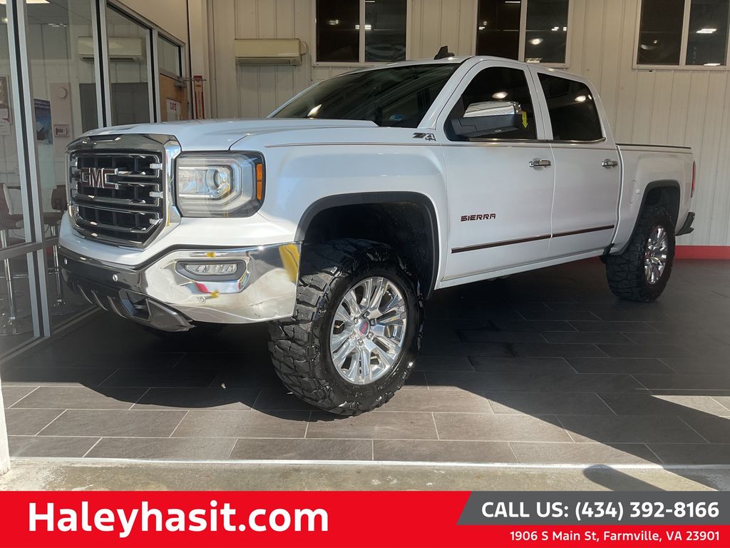 White Frost Tricoat 2018 GMC Sierra 1500 Pickup Truck Four-Wheel Drive 6-Speed Automatic Overdrive