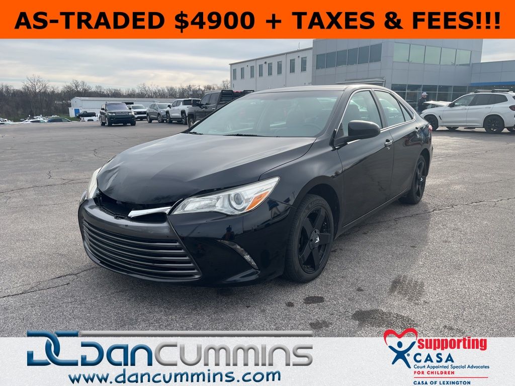 Black 2016 Toyota Camry XLE Sedan Front-Wheel Drive 6-Speed Automatic