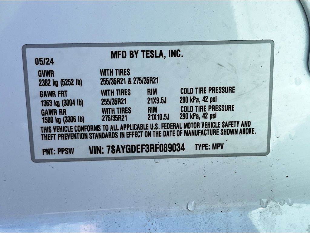 Used 2024 White Tesla Performance image 30