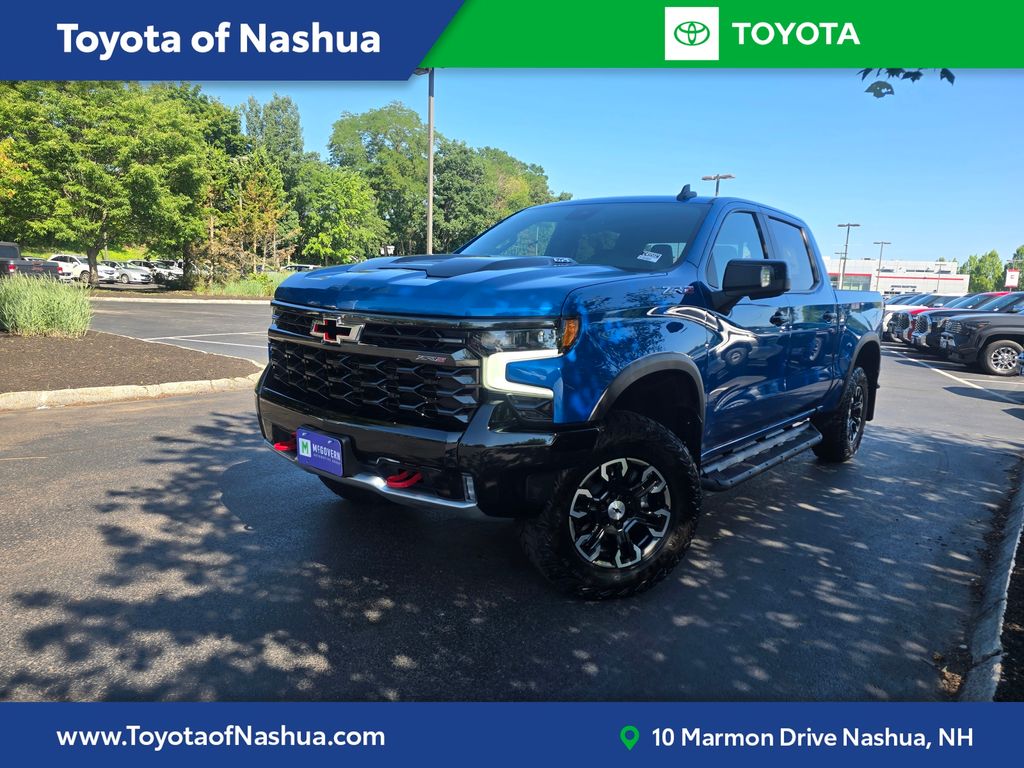 Glacier Blue Metallic 2022 Chevrolet Silverado 1500 Pickup Truck Four-Wheel Drive Automatic