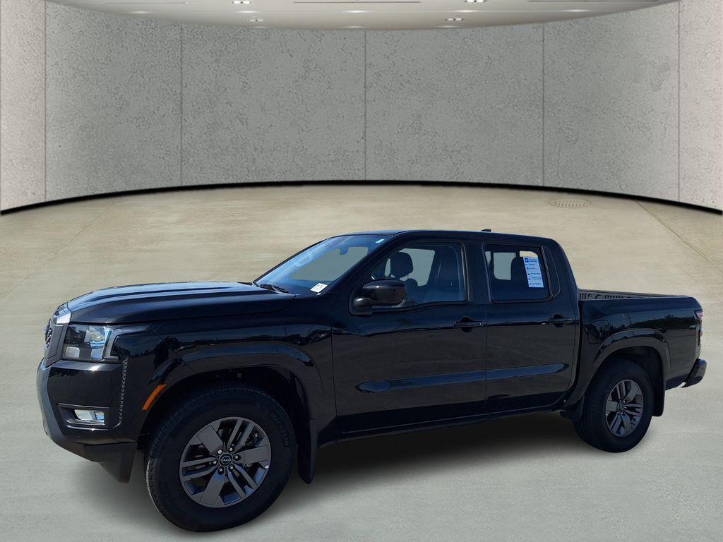 Super Black 2025 Nissan Frontier SV Crew Cab RWD Pickup Truck 4X2 9-Speed Automatic Overdrive