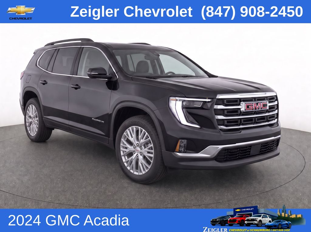 Black (Ebony Twilight Metallic) 2024 GMC Acadia SUV / Crossover Four-Wheel Drive 8-Speed Automatic