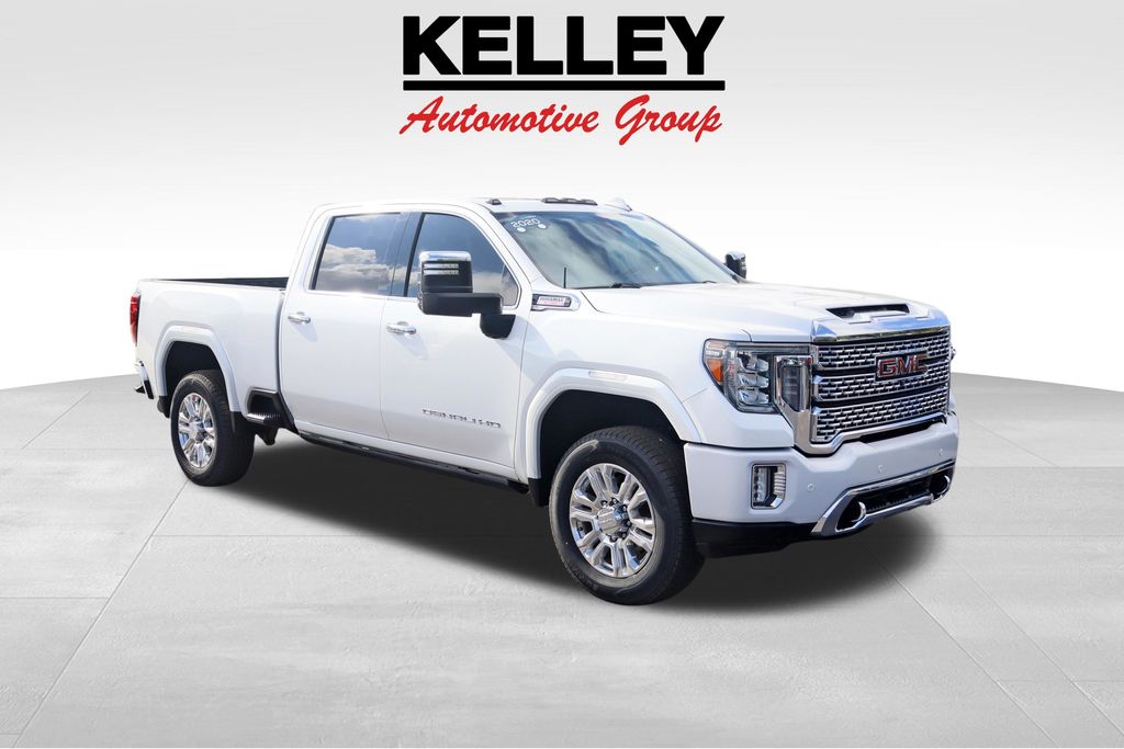 White Frost Tricoat 2020 GMC Sierra 2500HD Pickup Truck Four-Wheel Drive Automatic