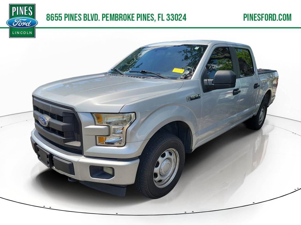 Ingot Silver 2017 Ford F-150 XL SuperCrew 4WD Pickup Truck Four-Wheel Drive 6-Speed Automatic