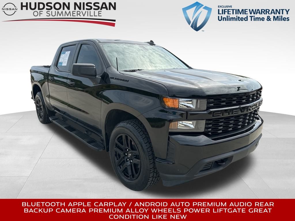 2021 Black Chevrolet Silverado 1500 Custom Truck
