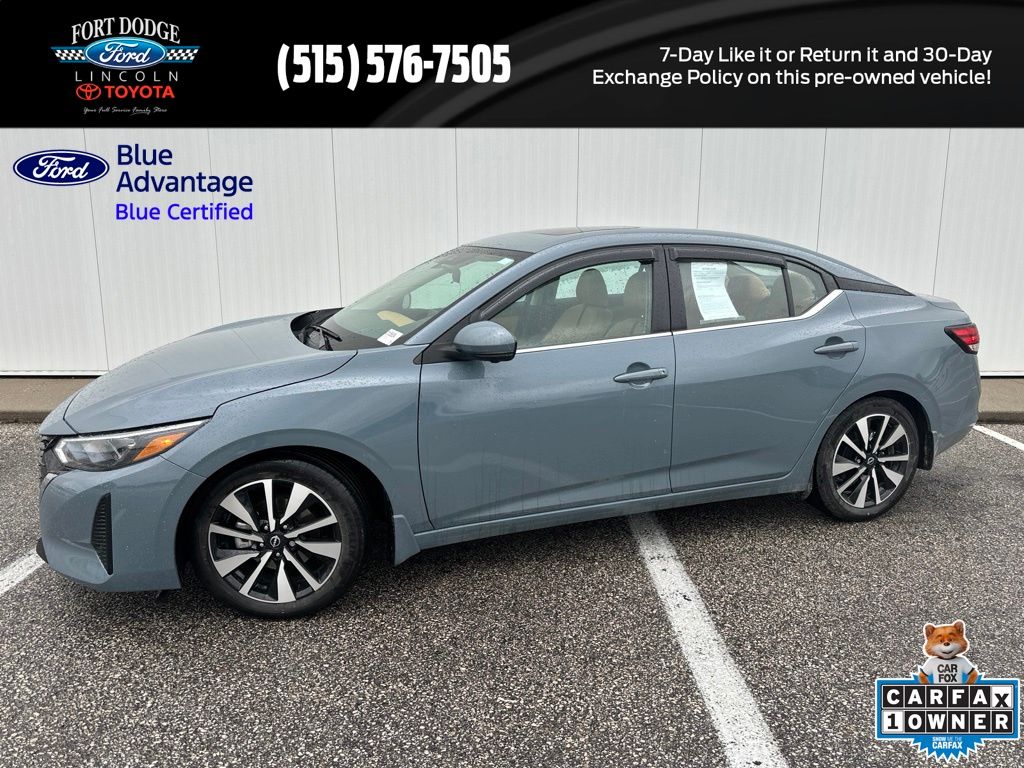 Atlantic Gray Metallic 2024 Nissan Sentra Sedan Front-Wheel Drive Continuously Variable Transmission