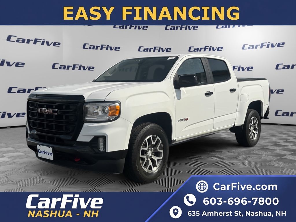 White 2022 GMC Canyon Pickup Truck Four-Wheel Drive 8-Speed Automatic