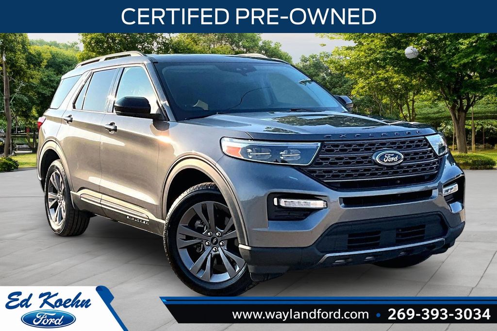 Gray Metallic 2023 Ford Explorer SUV / Crossover All-Wheel Drive Automatic