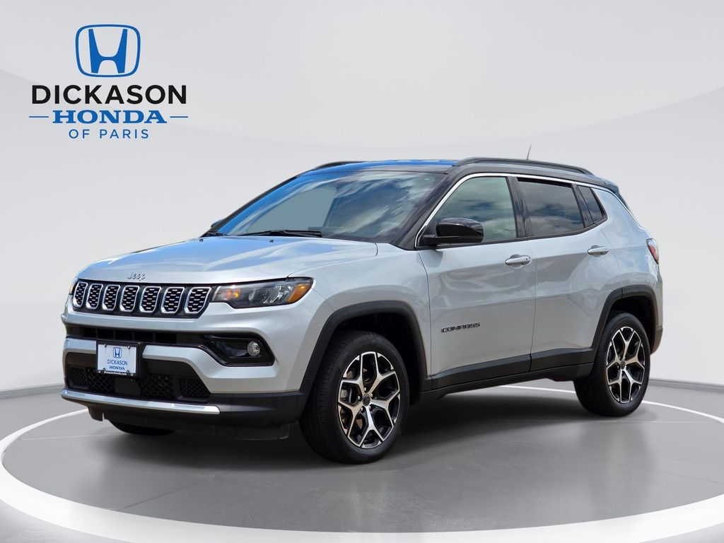Silver 2025 Jeep Compass Limited 4WD SUV / Crossover Four-Wheel Drive 8-Speed Automatic