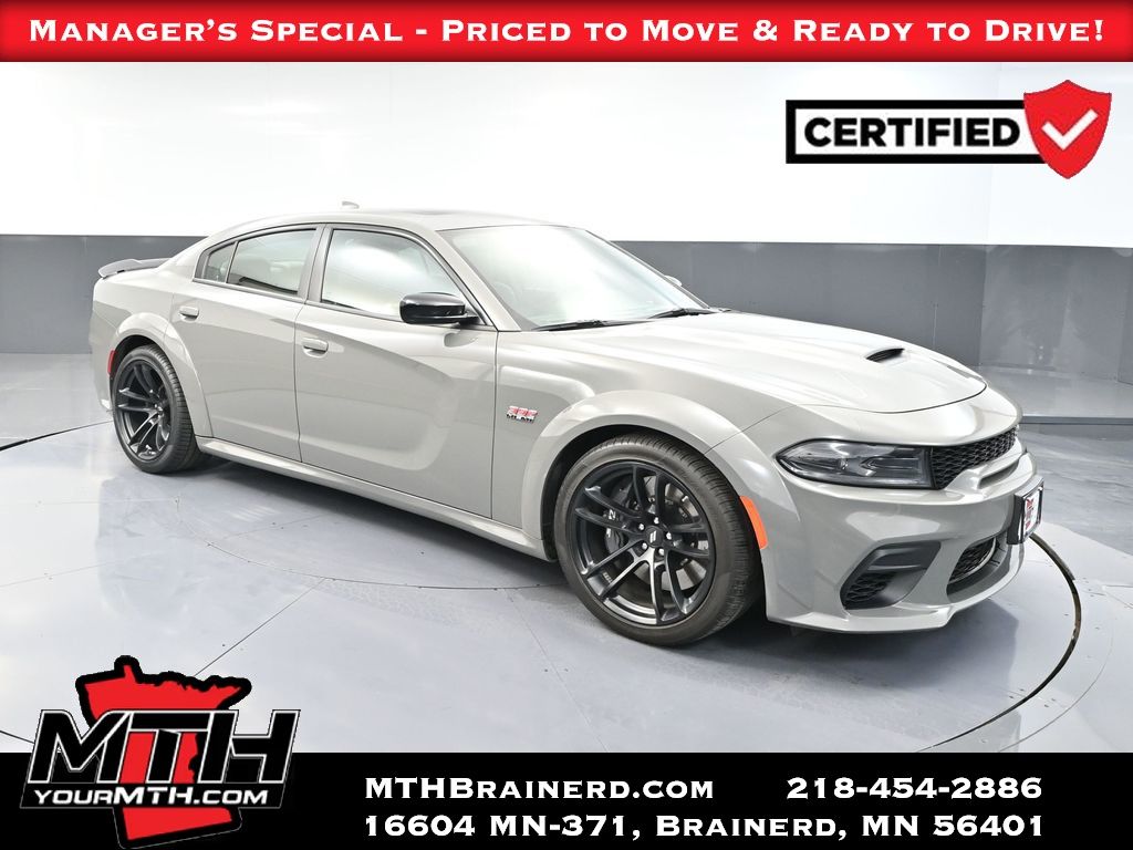 Destroyer Gray Clearcoat 2023 Dodge Charger Scat Pack Widebody RWD Sedan Rear-Wheel Drive 8-Speed Automatic