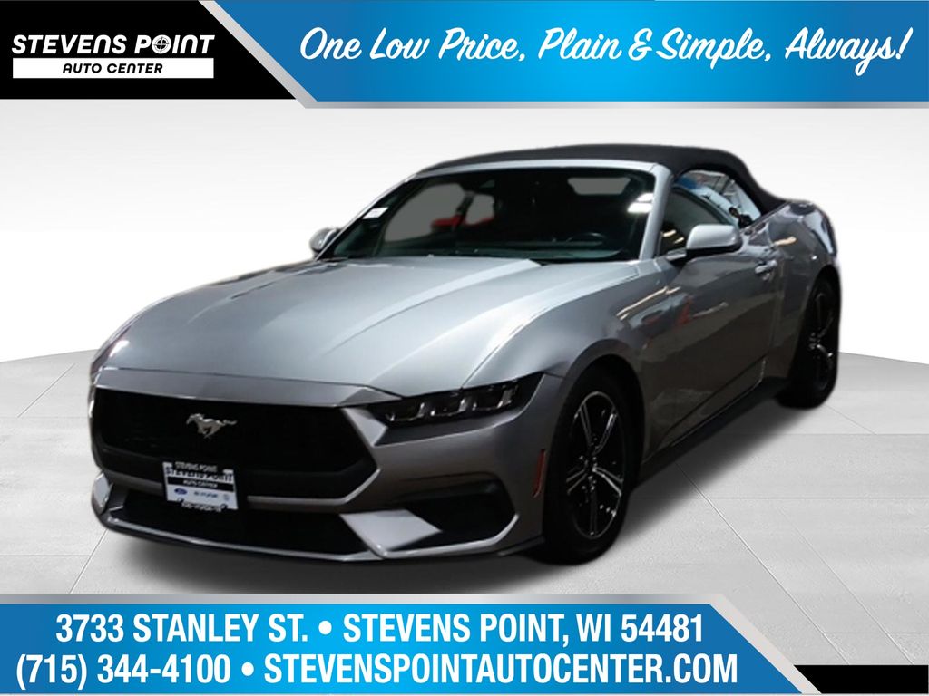 Silver Metallic 2025 Ford Mustang Convertible Rear-Wheel Drive Automatic