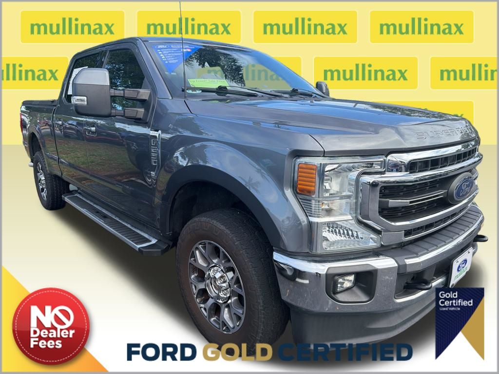 Gray Metallic 2022 Ford F-250 Super Duty Lariat Crew Cab 4WD Pickup Truck Four-Wheel Drive 6-Speed Automatic